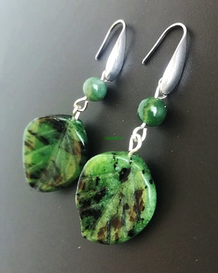 cercei agate moss frunze