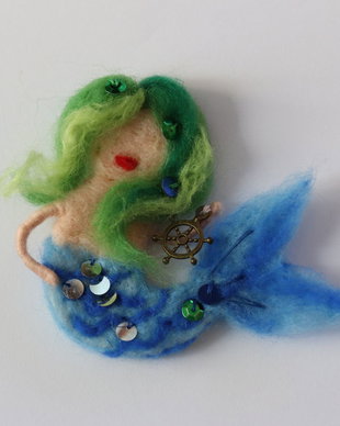 Brosa/ornament `Sirena`