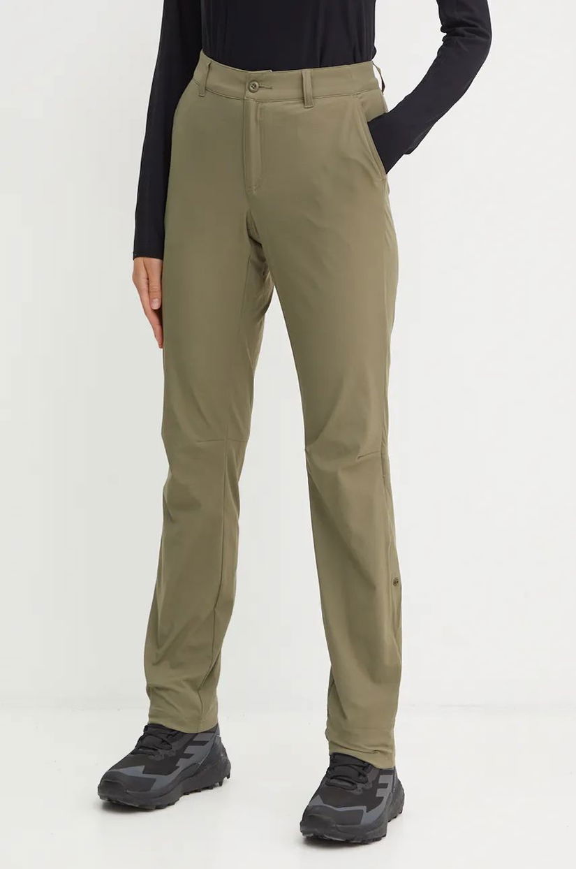 Columbia pantaloni de exterior Leslie Falls culoarea verde, 2087083