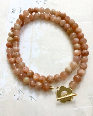 Colier CHOKER Piatra soarelui naturala