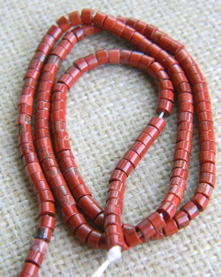 Jasp rosu rondele 3,5x2 mm (F49)