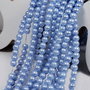 Perle din sticla, 4 mm, albastre-24