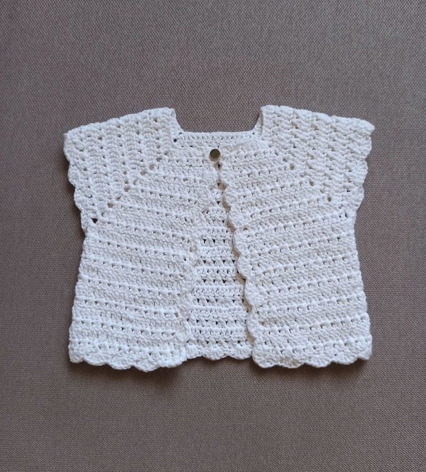 Cardigan fetita crosetat