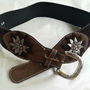 curea / centura / brau retro vintage cu flori de colt , 82
