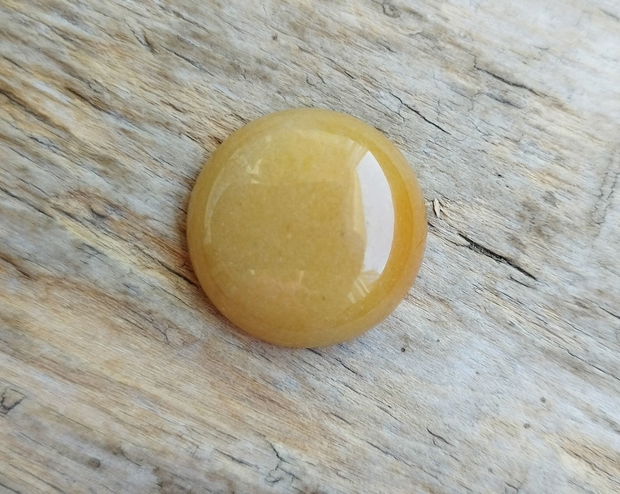 Cabochon aventurin galben, 25 mm