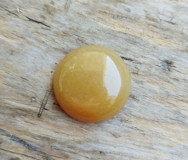 Cabochon aventurin galben, 25 mm