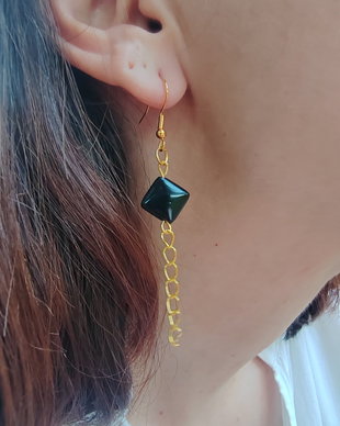 Cercei Onix negru
