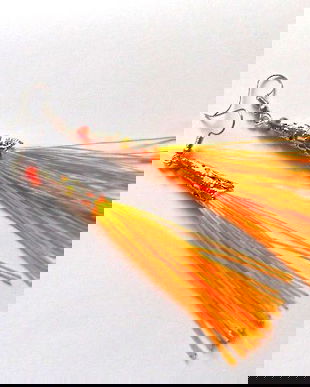 cercei ciucuri matase si cristale 46482