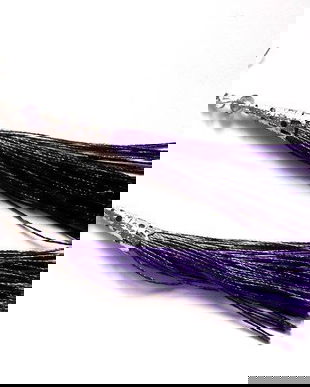 cercei ciucuri matase si cristale 46470