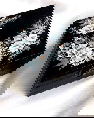 Cutie din lemn cu flori 46571