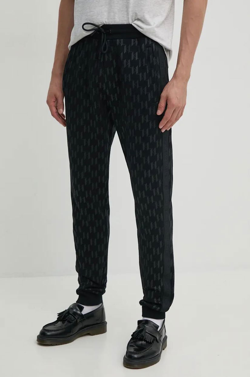 Karl Lagerfeld pantaloni de trening din bumbac culoarea negru, modelator, 544950.705077