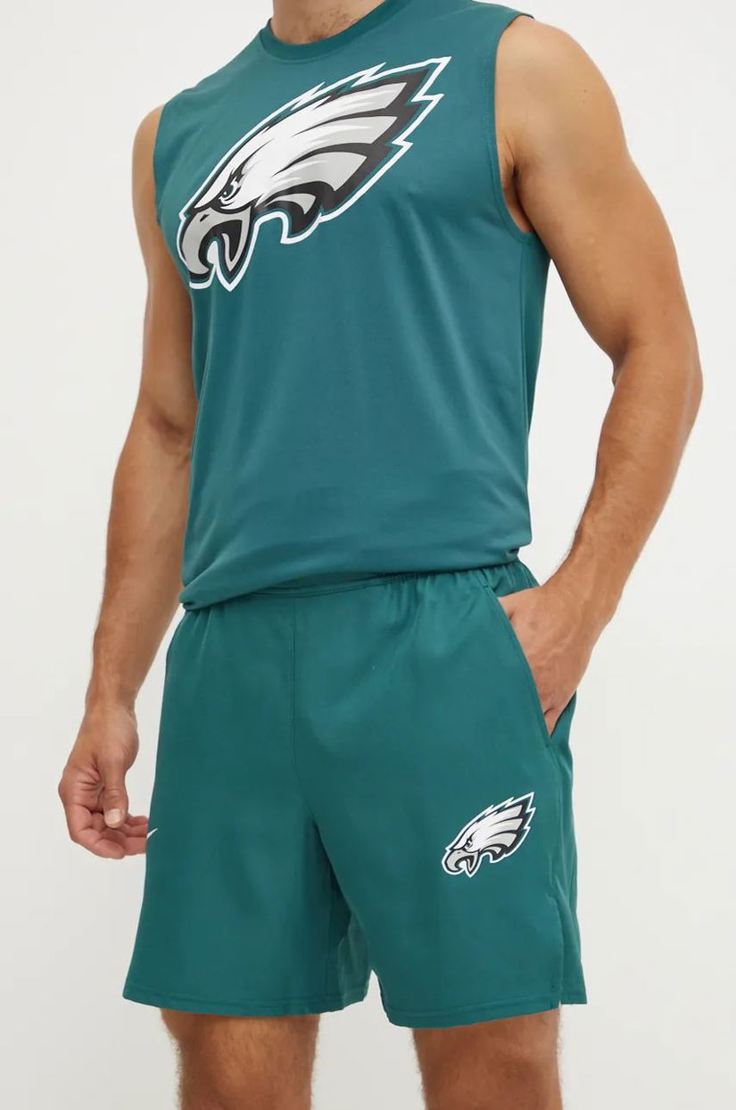 Nike pantaloni scurți de antrenament Philadelphia Eagles culoarea verde, 01NA-3JD-86-DFM