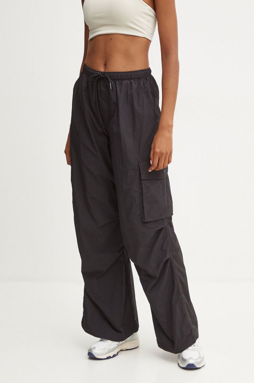 P.E Nation pantaloni Award Pant femei, culoarea negru, neted, 243P309