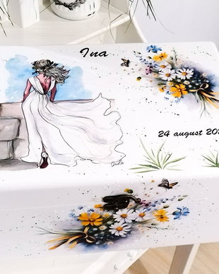 Cutie personalizata trusou de mireasa