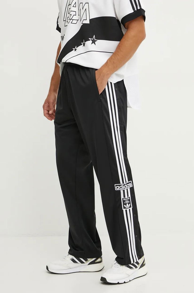 adidas Originals pantaloni de trening Adibreak culoarea negru, cu imprimeu, IW3482