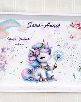 Tavita de turta/mot unicorn cu papadie
