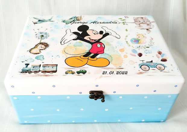 Cutie de amintiri, trusou botez, Mickey