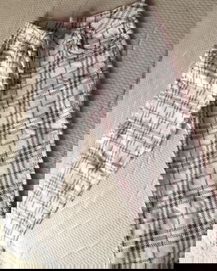 jeans 3/4  vara super alb/negru dame