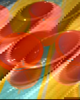 set 4 pahare /canite   ceramica