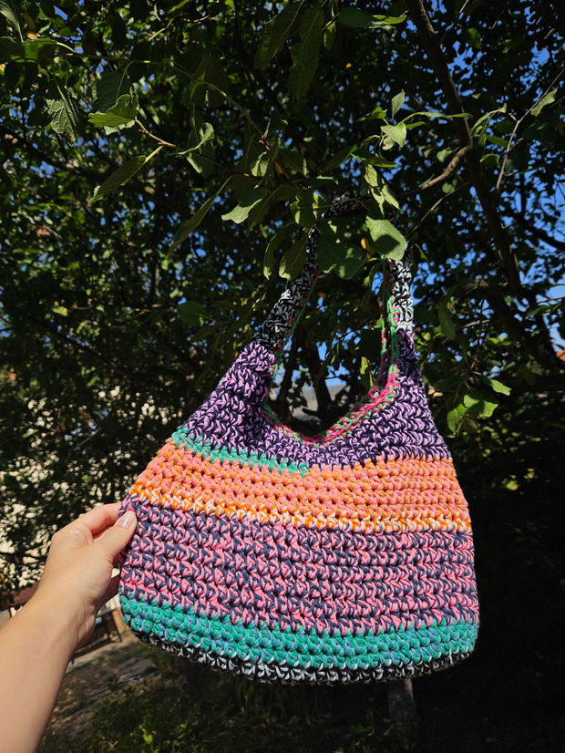 Crochet Scrappy Bag