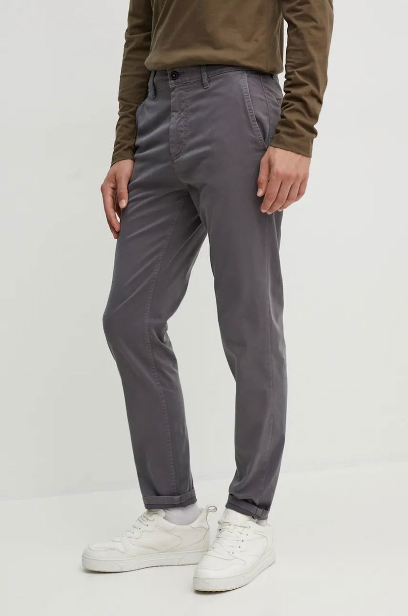 Boss Orange pantaloni barbati, culoarea maro, cu fason chinos, 50510917