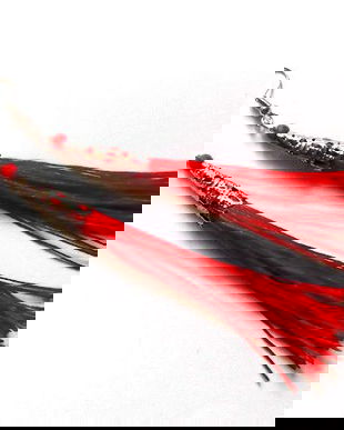 cercei ciucuri matase si cristale 46480