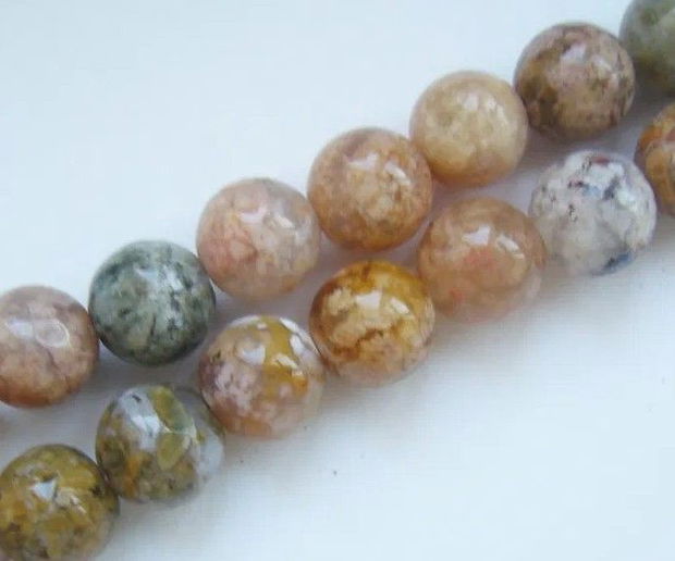 Ocean jasper aprox 6,5 mm - 15 bucati