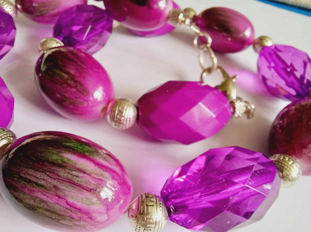 Fucsia - Lucite vintage