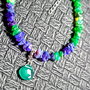 Bratara argint opal de foc etiopian brut onix verde charm stea argint minimalist boho chic trendy - Transport gratuit