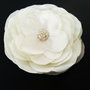 brosa floare tafta alba 11,5 cm