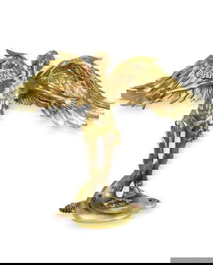 Icar-statueta Steampunk din rasini