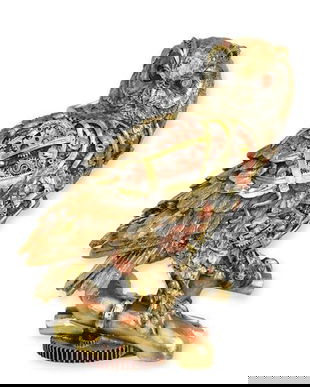 Bufnita-statueta Steampunk din rasini