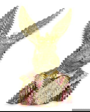 Iepurele imparat-statueta Steampunk din rasini