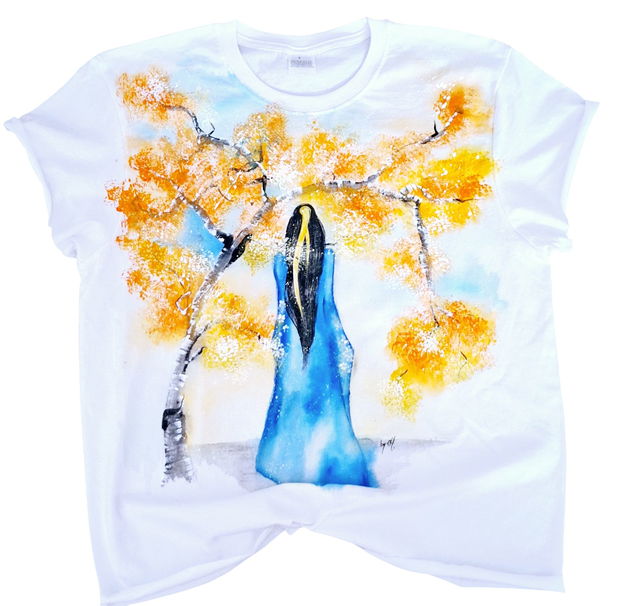 Tricou pictat "Serenity "