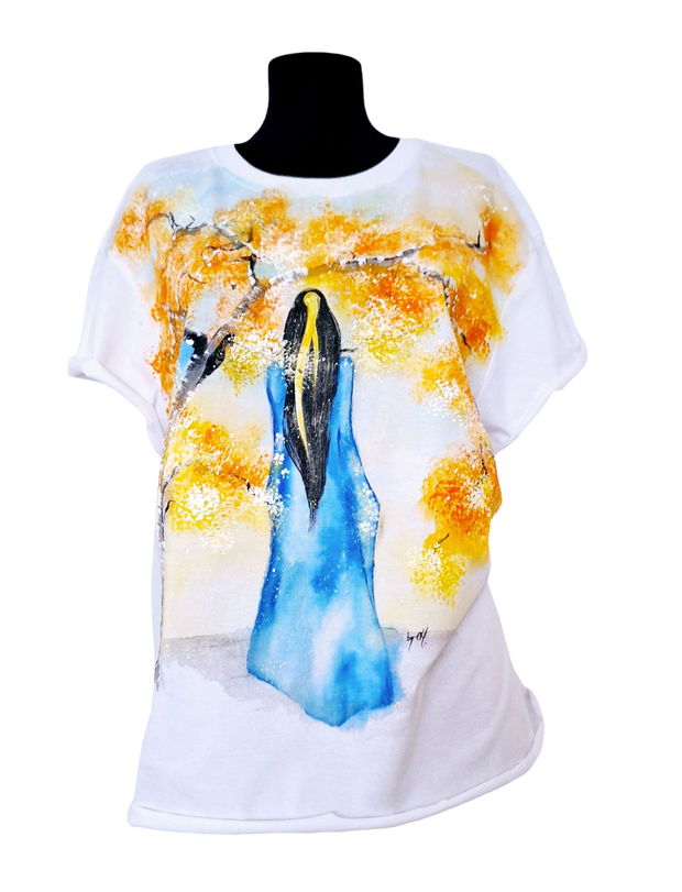 Tricou pictat "Serenity "