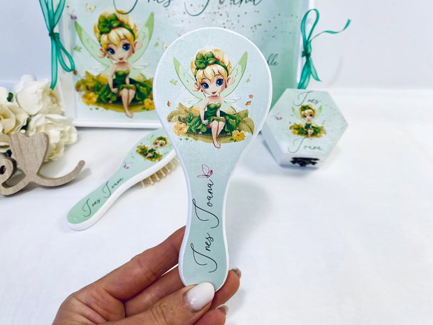 Set aniversar personalizat 1 anisor - Tinkerbell - Tavita turta si accesorii