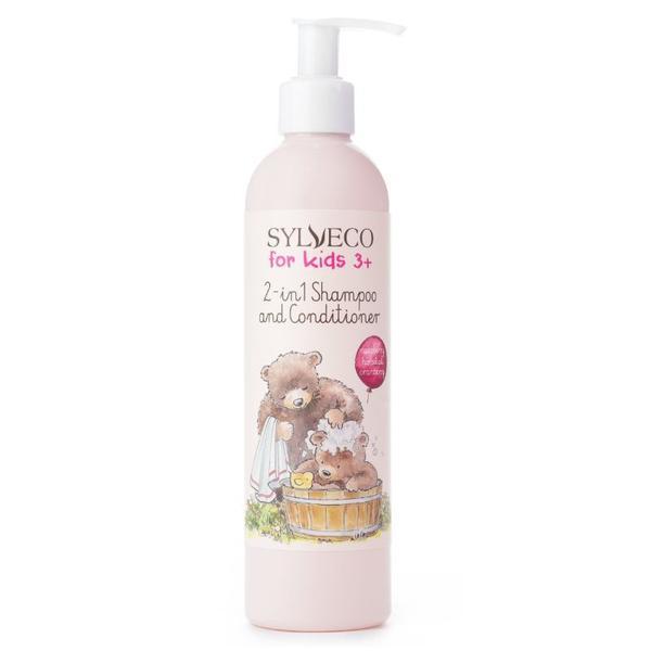 SHORT LIFE - Sampon si Balsam 2 in 1 pentru Copii 3+ - Sylveco 2 in1 Shampoo and Conditioner for Kids 3+, 300 ml