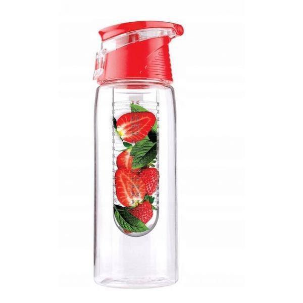 Sticla de apa cu infuzor pentru fructe, capacitate 700 ml