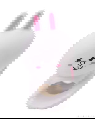 Extensie/prelungitor robinet chiuveta pentru copii, din cauciuc, model tip desene animate, iepuras
