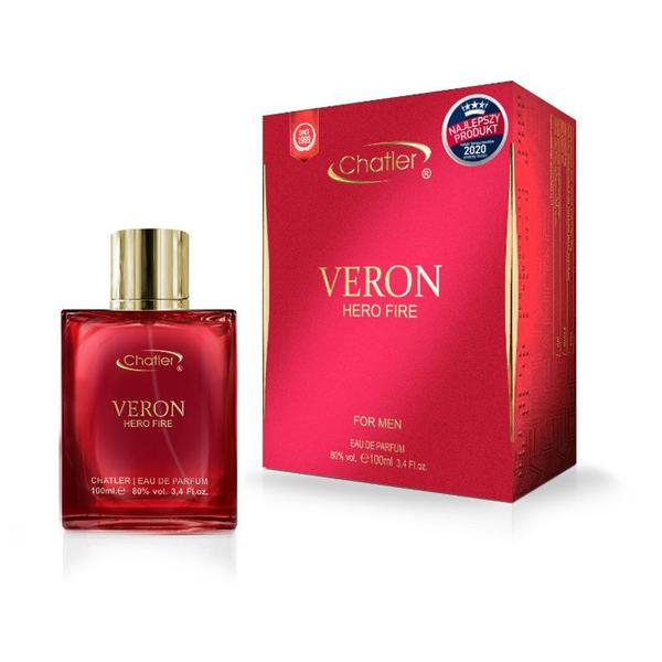 Apa de Parfum pentru Barbati - Chatler EDP CH Veron Hero Fire Men, 100 ml