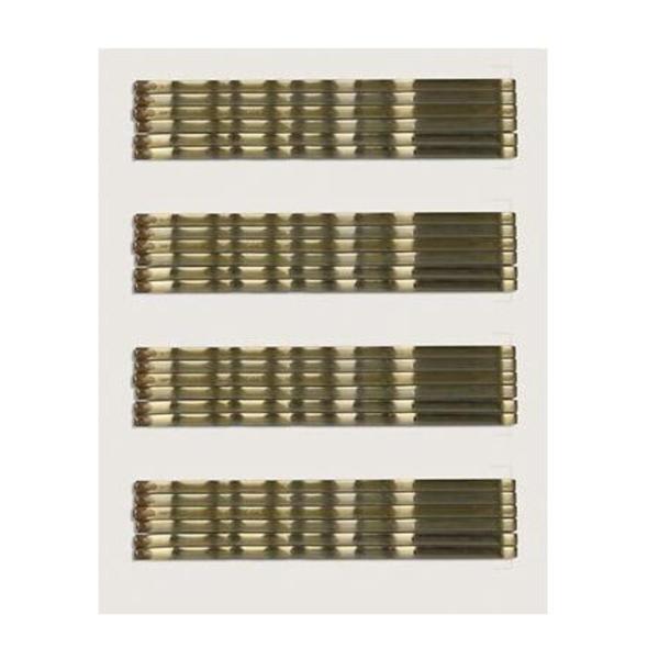 Agrafe ondulate pentru par, de culoare maro 70 mm, set de 24 buc Eurostil