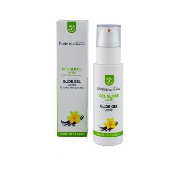 SHORT LIFE - Gel Lubrifiant Intim Bio cu Aroma de Vanilie si Aloe Vera Divinextases, 100 ml