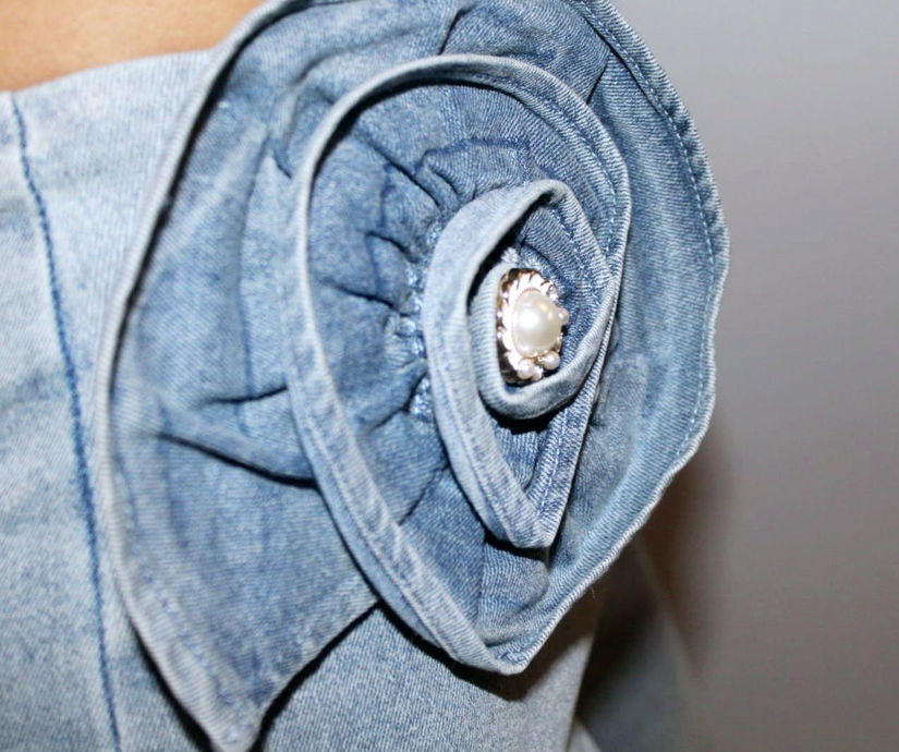 Jeans denim Flower