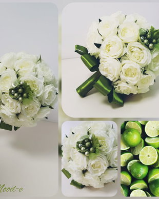 Buchet mireasă Lime Fresh