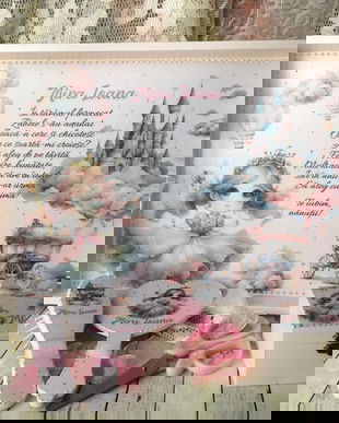 Set personalizat pentru taierea motului/ 1 an, fetite - tema printese, zane, castel