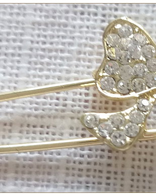 BROSA- FUNDITA AURIE CU RHINESTONE STRAVEZIU
