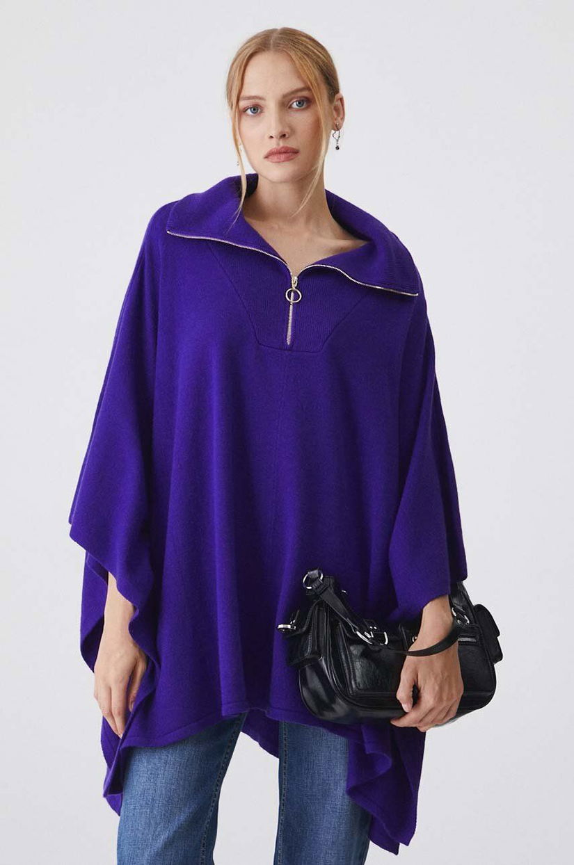 Medicine poncho culoarea violet