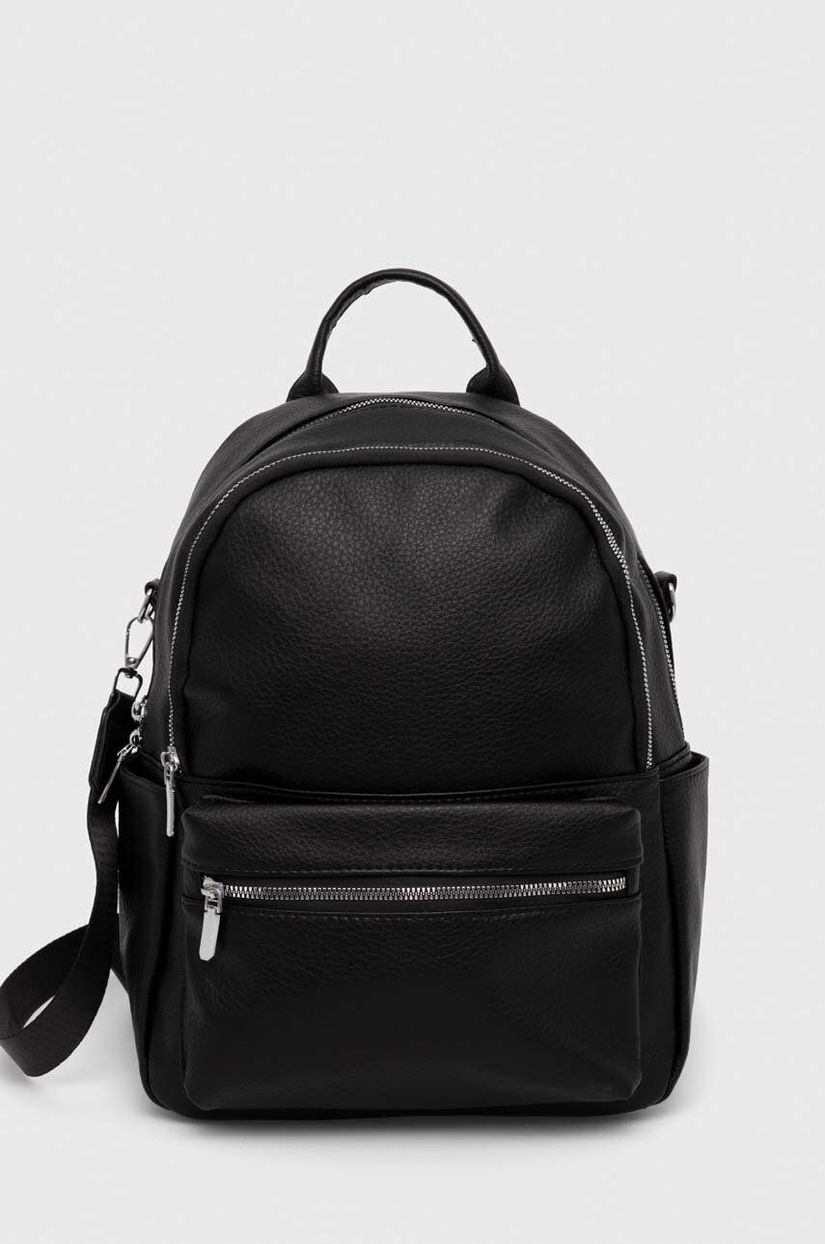 Answear Lab rucsac femei, culoarea negru, mic, neted