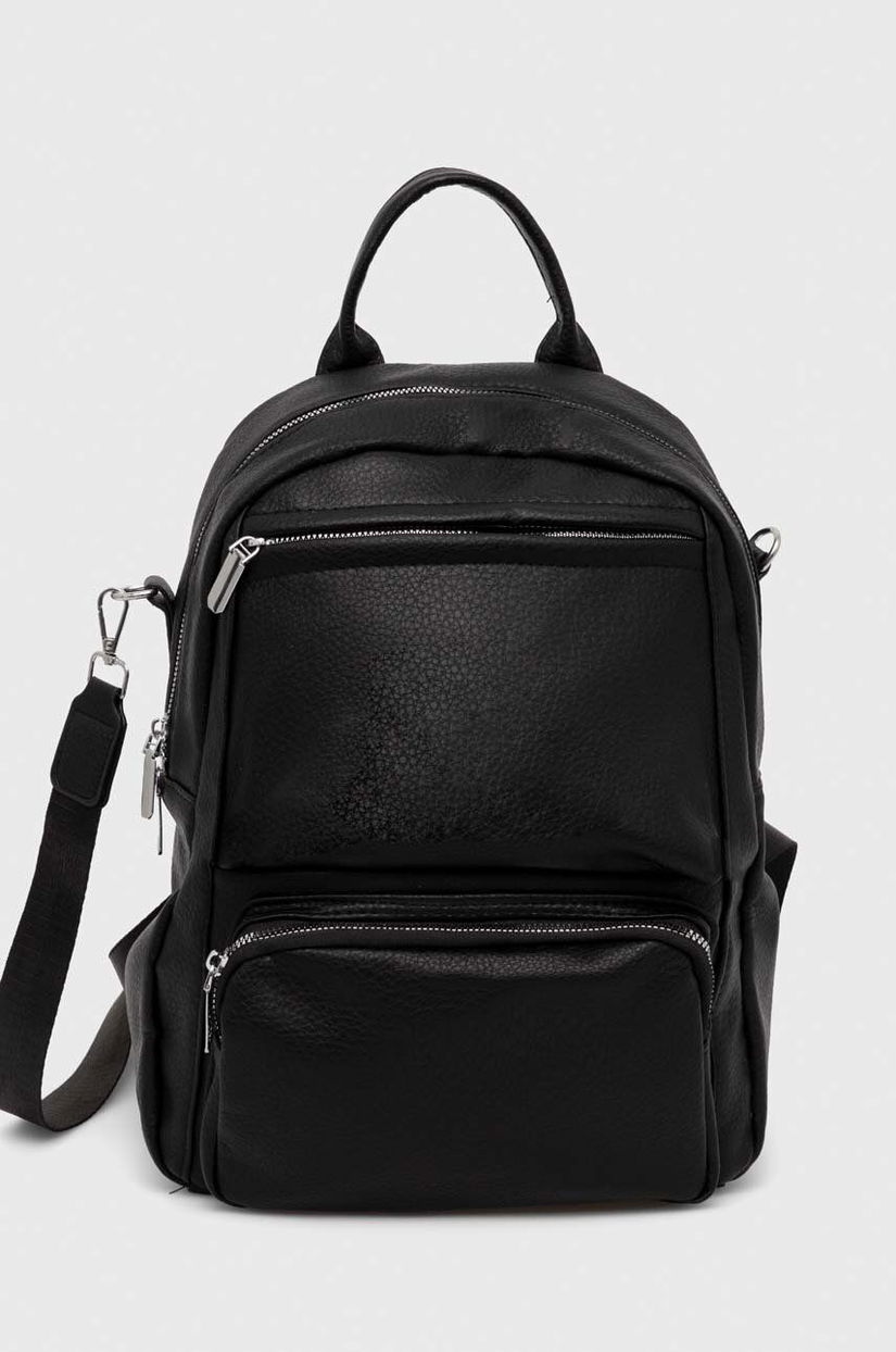 Answear Lab rucsac femei, culoarea negru, mic, neted