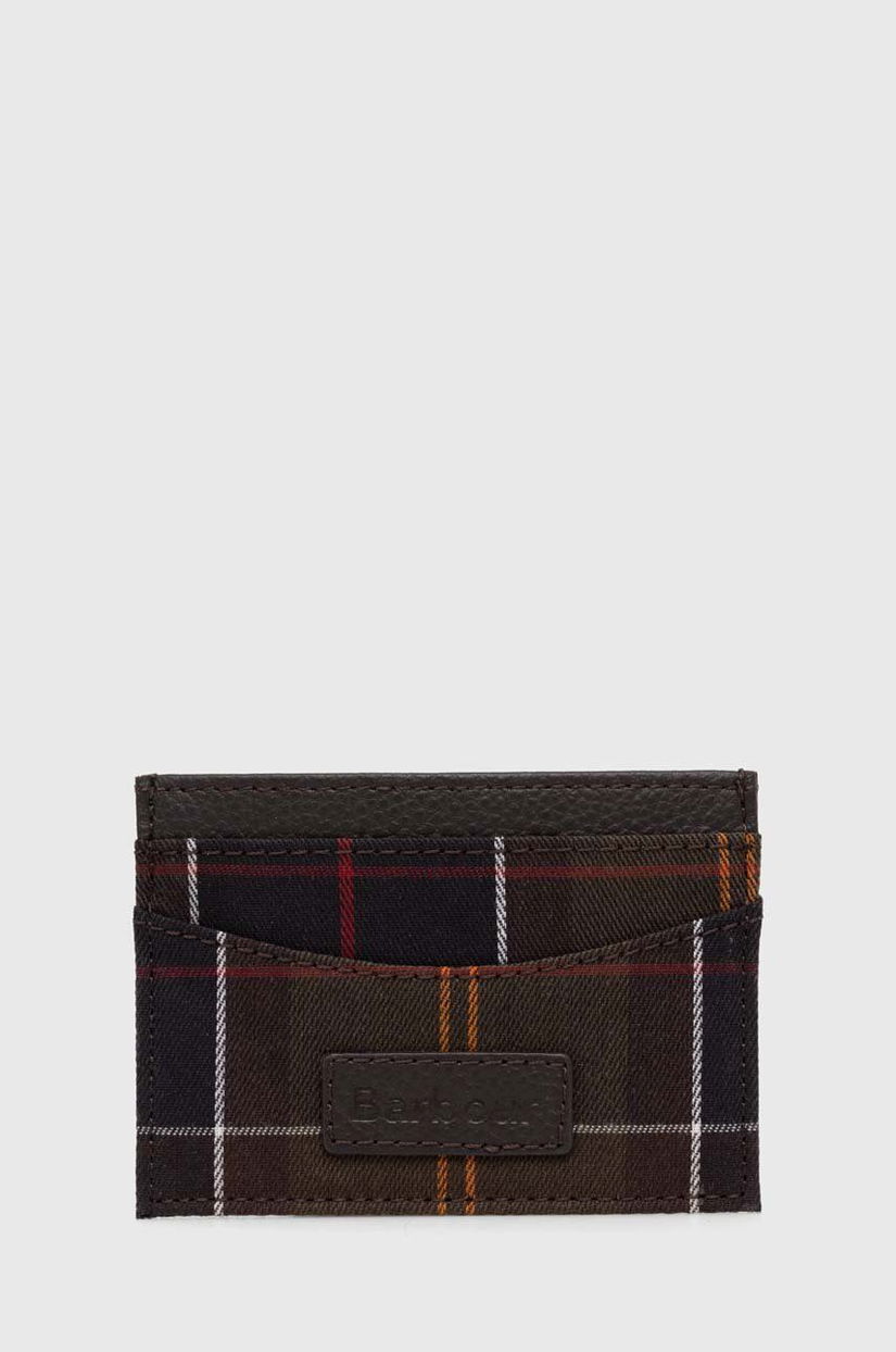 Barbour card holder Tartan Cardholder culoarea verde, MLG0047